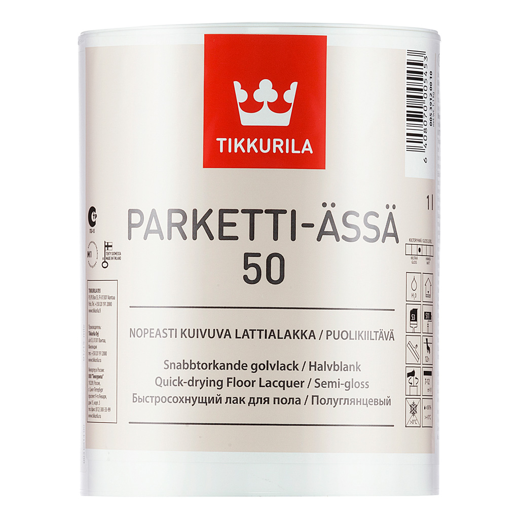 Parketti Assa 50 - полуглянцевый лак для пола